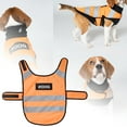 thumbnail image 1 of High Visibility Reflective Adjustable Pet Service Vest for Safe Nighttime Outdoor Walking, 1 of 5