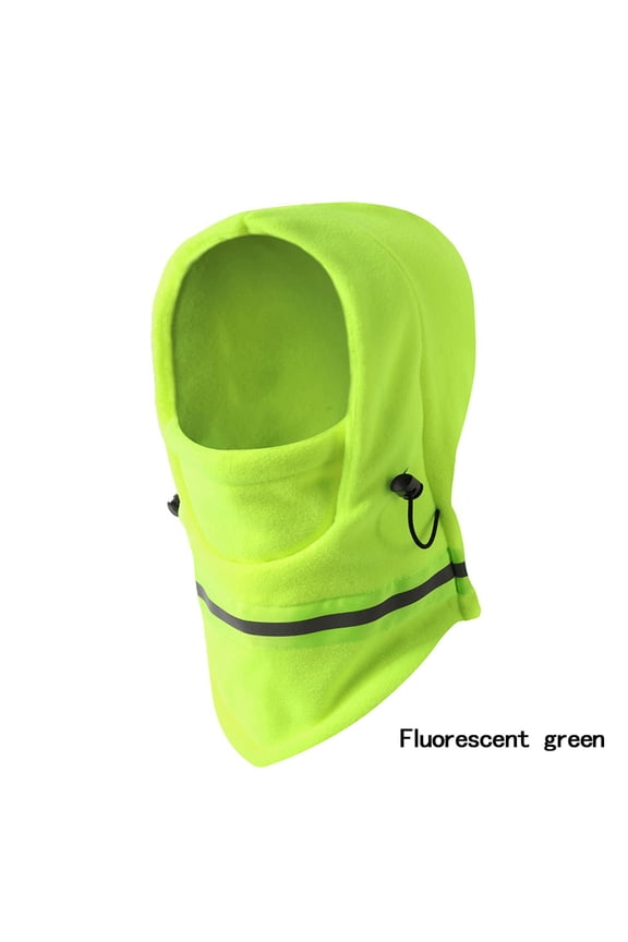 High Visibility Reflective Balaclava Mask Polar Fleece Balaclava Mask Winter Thermal Fleece Balaclava Adjustable Full Face Mask Neck Cover Warm Ski Mask