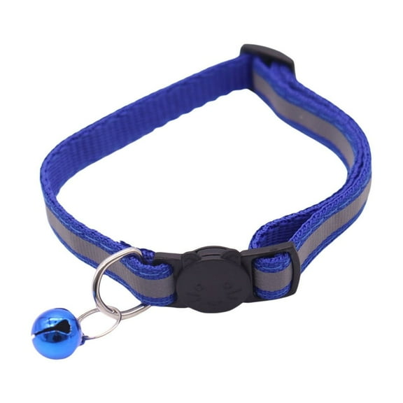 High Visibility Reflective Cat Collar Adjustable Soft Nylon Pet Neckband Safe Nighttime Outdoor Walking Lightweight Breakaway Design