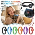thumbnail image 1 of High-Visibility Reflective Cat Collar with Security Bell and Tracker Holder, Soft Breathable Adjustable Pet Neckband for Daily Safety Management, 1 of 7