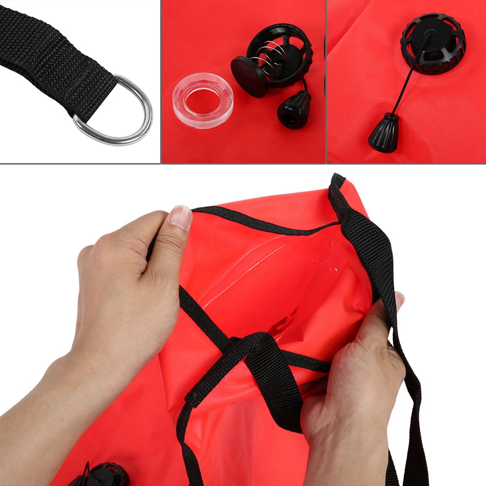 High Visibility Reflective Diving Lift Bag 60LBS/125LBS Lift Bag Dump