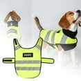 thumbnail image 1 of High Visibility Reflective Dog Vest for Night Walking Adjustable Pet Service Harness Outdoor Wear, 1 of 6