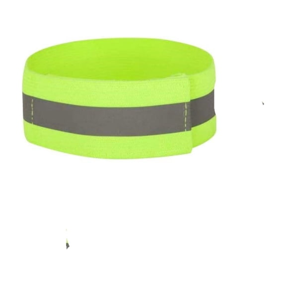 High Visibility Reflective Running Arm Band for Night Jogging, Adjustable Sports Wristband with Cell Phone Pocket for Runners