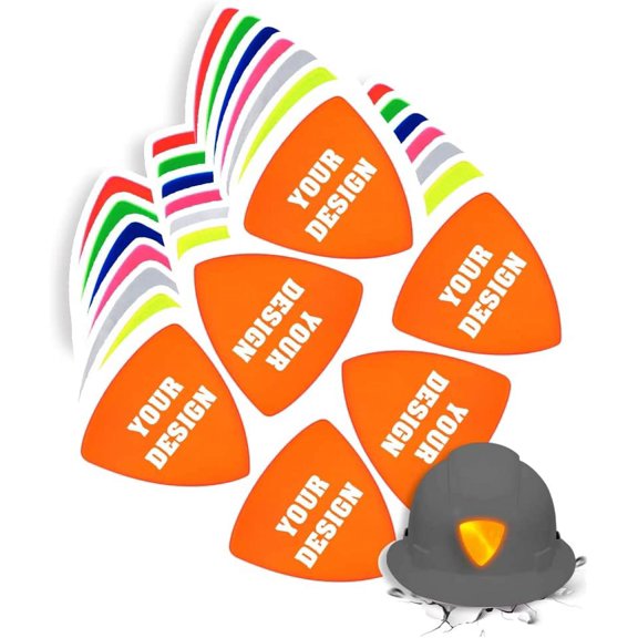 High Visibility Reflective Safety Hard Hat Sticker Customize Logo Hi-Vis Sticker for Helmet