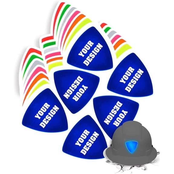 High Visibility Reflective Safety Hard Hat Sticker Customize Logo Hi-Vis Sticker for Helmet