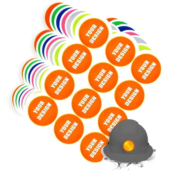 High Visibility Reflective Safety Hard Hat Sticker Customize Logo Hi-Vis Sticker for Helmet