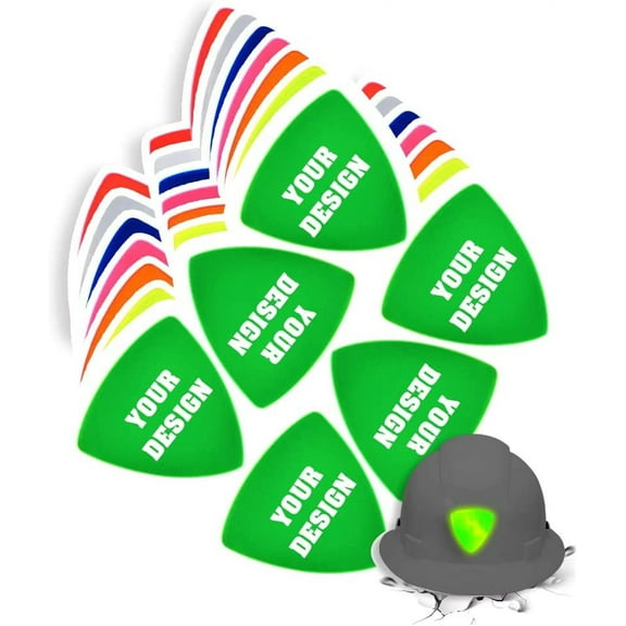 High Visibility Reflective Safety Hard Hat Sticker Customize Logo Hi-Vis Sticker for Helmet