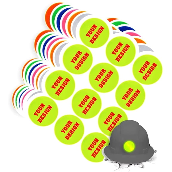 High Visibility Reflective Safety Hard Hat Sticker Customize Logo Hi-Vis Sticker for Helmet