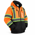 High Visibility Reflective Safety Jacket, Orange, Medium, Waterproof ...