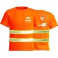 thumbnail image 1 of High Visibility Reflective Safety Shirts Custom Your Logo Hi Vis t Shirts Neon Quick Dry Outdoor Work Shirts, 1 of 7