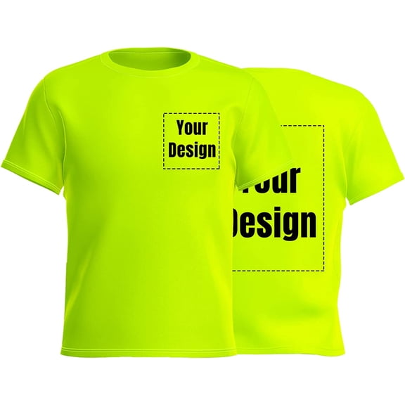 High Visibility Reflective Safety Shirts Custom Your Logo Hi Vis t Shirts Neon Quick Dry Outdoor Work Shirts
