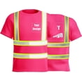 thumbnail image 1 of High Visibility Reflective Safety Shirts Custom Your Logo Hi Vis t Shirts Neon Quick Dry Outdoor Work Shirts, 1 of 7