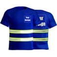 thumbnail image 1 of High Visibility Reflective Safety Shirts Custom Your Logo Hi Vis t Shirts Neon Quick Dry Outdoor Work Shirts, 1 of 7