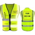 thumbnail image 1 of High Visibility Reflective Safety Vest Customize Logo With 5 Pockets Protective Workwear Outdoor Work Vest, 1 of 15