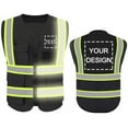 thumbnail image 1 of High Visibility Reflective Safety Vest Customize Logo With 5 Pockets Protective Workwear Outdoor Work Vest, 1 of 15