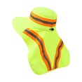 thumbnail image 1 of High Visibility Reflective Work Safety Sun Hat with Neck Flap, Wide Brim UV Protection Hat With Top Vents, Breathable Cooling Mesh for Summer Heat, 1 of 6