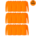 thumbnail image 1 of High Visibility Safety T-Shirts | GILDAN Heavy Cotton Hi Vis T-Shirt Made with 5.3 Oz./yd² (Us), 50/50 Cotton/polyester, 20 Singles - Safety Orange | XL Size - 12 Pack, 1 of 7