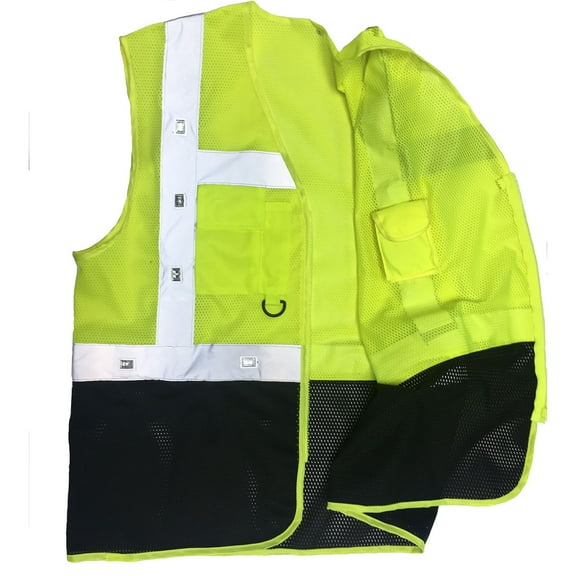 High Visibility Safety Vest with LED Lights