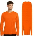 thumbnail image 1 of High Visibility Short Sleeve Workwear Tee, 100% Polyester Hi Vis Pro-Lock Performance Long Sleeve T-Shirt (Neon Orange 10 Pack, M), 1 of 7