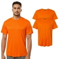 thumbnail image 1 of High Visibility Short Sleeve Workwear Tee, 100% Polyester Hi Vis Reflective Performance T-Shirts for Men (Neon Safety Orange 2 Pack, L), 1 of 7
