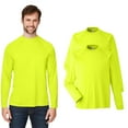 thumbnail image 1 of High Visibility Short Sleeve Workwear Tee, 100% Polyester Hi Vis Unisex Ultra UVP Marina Raglan Long Sleeve T-Shirt (Safety Yellow 2 Pack, L), 1 of 7