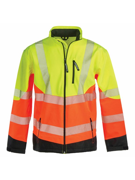 High Visibility Softshell Safety Jacket, Class 3, X-Large, SAFEGEAR