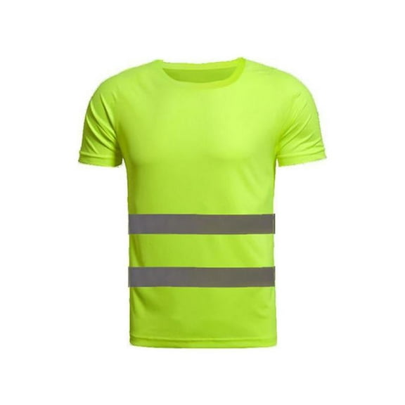 High Visibility T-Shirt with Short Sleeve, Reflective Strips, Blue, ANSI/ISEA Standards, L-XXL 1pc