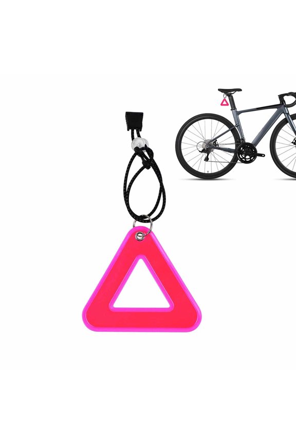 High Visibility Triangular Reflector Pendant, Bike Saddle Reflector Hanging Safety Reflectors for Bicycle Night Cycling, Hiking, Running, and Reflective Safety for Kids & Adults