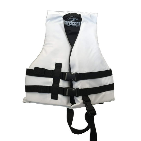 Hardcore life jacket paddle vest; Coast Guard approved Type III PFD life vest flotation device; Jet ski, wakeboard, kayak; Ideal extra life jacket for your pontoon boat