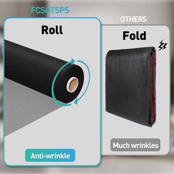 High Visibility Window Door Screen Roll,37.4IN x 16.4FT Polyester Window Screen Mesh,Black Screen Replacement Repair Kit for Window, Door,Patio,Porch (28x32 Mesh)$$Tools & Hardware Other