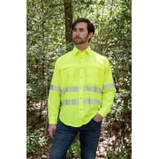 High Visibility Yellow Safety Long Sleeve Work Shirt