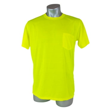 High Visibility Yellow Safety Short Sleeve Shirt Safety-shirt-size: 2XL