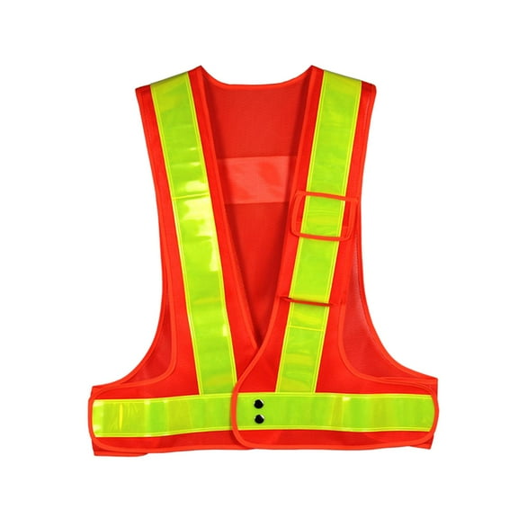 High Visible Reflective Safety Vest Breathable for Jogging Worker Volunteer Orange