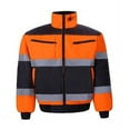 thumbnail image 1 of High-Viz Class 2 Reversible Jacket, Orange & Black - 2XL, 1 of 1