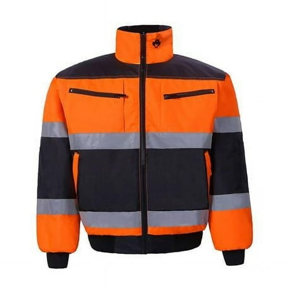 High-Viz Class 2 Reversible Jacket, Orange & Black - Small