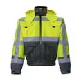 thumbnail image 1 of High-Viz Class 3 Jacket with Removable Lining, Lime - 5XL, 1 of 1