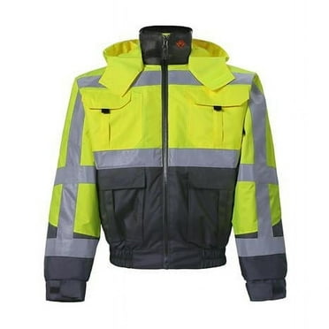 High-Viz Class 3 Jacket with Removable Lining, Lime - 5XL