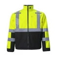 thumbnail image 1 of High-Viz Class 3 Softshell Jacket, Lime - Large, 1 of 1