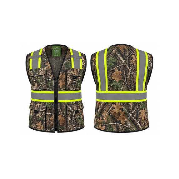 High Viz Safety Camo Vest - Walmart.com
