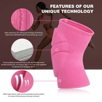 High  Volleyball Knee Pads for Women | Pink Sports Knee Protectors for Tennis, Yoga, Gym, Workout