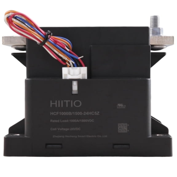 HIITIO High Voltage DC Contactor 1000A 1500V Ceramic Sealed w/NO+NC Aux, UL Listed