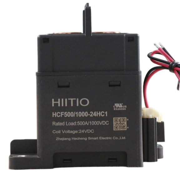 HIITIO High Voltage DC Relays Contactors Ceramic, 500A 1000Vdc High Voltage DC Contactor, ESS, EV Charging, EV/HEV, PV/Solar Power, Wind Power, UL Listed