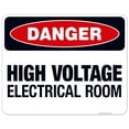 thumbnail image 1 of High Voltage Electrical Room Sign, OSHA Danger Sign, 24x30 Aluminum, 1 of 1