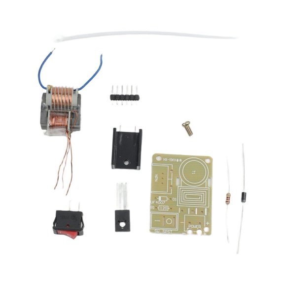 High Voltage Inverter Generator DIY Kit 15KV Ignition Coil Module for Science Experiments Electronic Projects 3.7V-4.2V Input