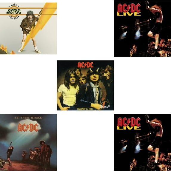 High Voltage & Let There Be Rock & Highway To Hell & Live & Live [CD Bundle]