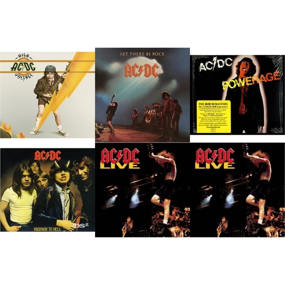 High Voltage & Let There Be Rock & Powerage & Highway To Hell & Live & Live [CD Bundle]