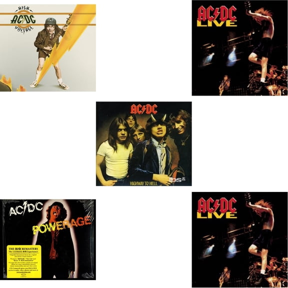 High Voltage & Powerage & Highway To Hell & Live & Live [CD Bundle]