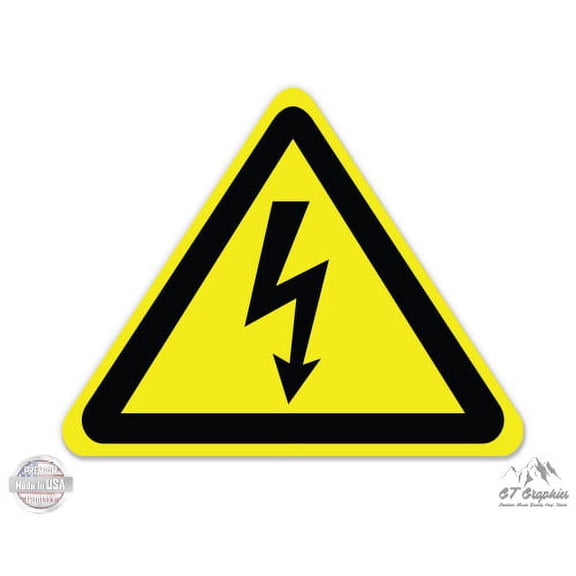 High Voltage Warning Danger Sign Do Not Enter - 3" Vinyl Sticker - For Car Laptop I-Pad Phone Helmet Hard Hat - Waterproof Decal