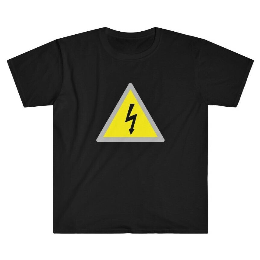 High Voltage danger warning sign unisex tshirt