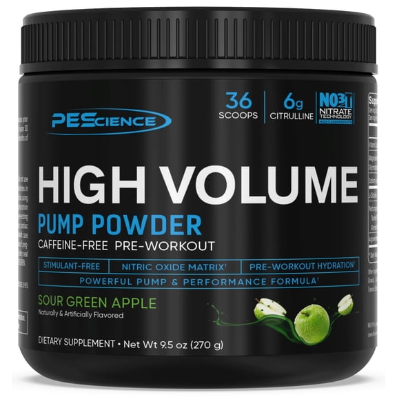High Volume Stim-Free Pre-Workout  Pump Formula with L-Citrulline & Amino Nitrates, Caffeine-Free